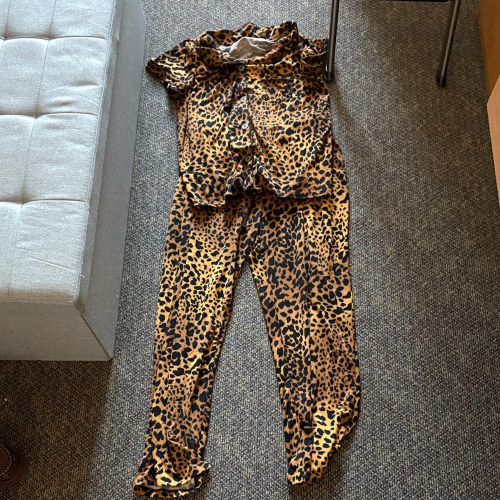 Leopard Print Pajama Set